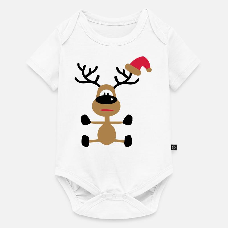 Weihnachten - Baby Premium Kurzarmbody - Weiß