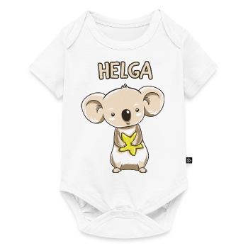 Koala enfant drôle copie cadeau d'anniversaire Helga - Body à manches courtes Premium Bébé - blanc - Devant