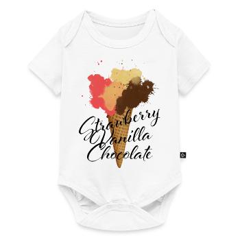Ice Cream - Baby Premium Kurzarmbody - Weiß - Vorne