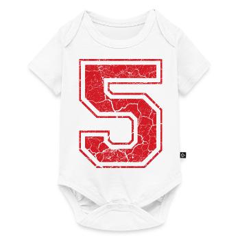 5 five fuenf red rot (uk) - Baby Premium short-sleeve bodysuit - white - Front