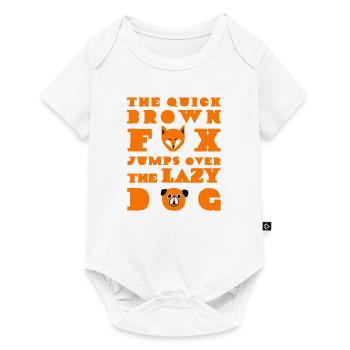 The Quick Brown Fox Jumps Over The Lazy Dog - Baby Premium short-sleeve bodysuit - white - Front
