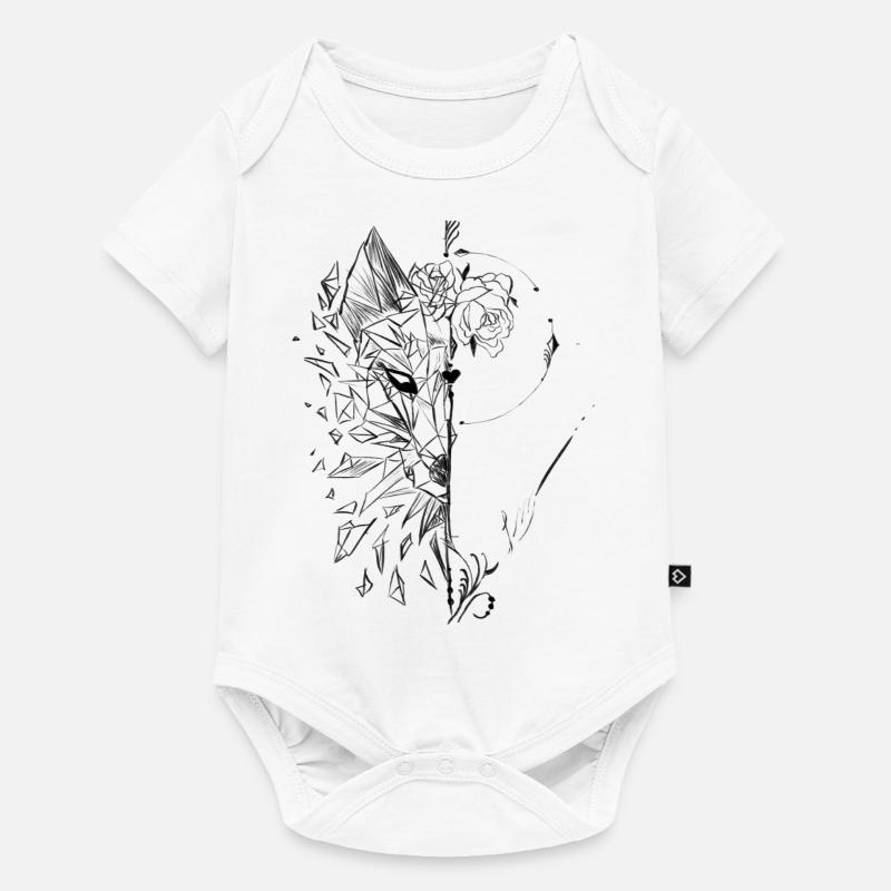 Fox Design, Abstract - Baby Premium short-sleeve bodysuit - white