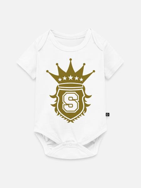 S Crest - Baby Premium Kurzarmbody - Weiß