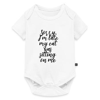 Cat - Baby Premium short-sleeve bodysuit - white - Front