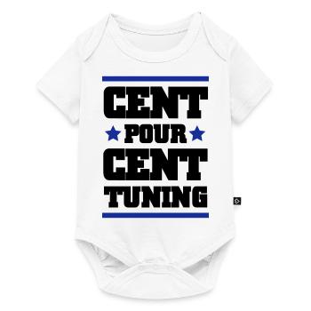CENT POUR CENT TUNING - Body à manches courtes Premium Bébé - blanc - Devant