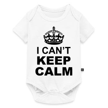 I Can't Keep Calm and "Your Personal Message" - Baby Premium short-sleeve bodysuit - white - Front