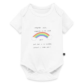 Regenbogen - Baby Premium Kurzarmbody - Weiß - Vorne