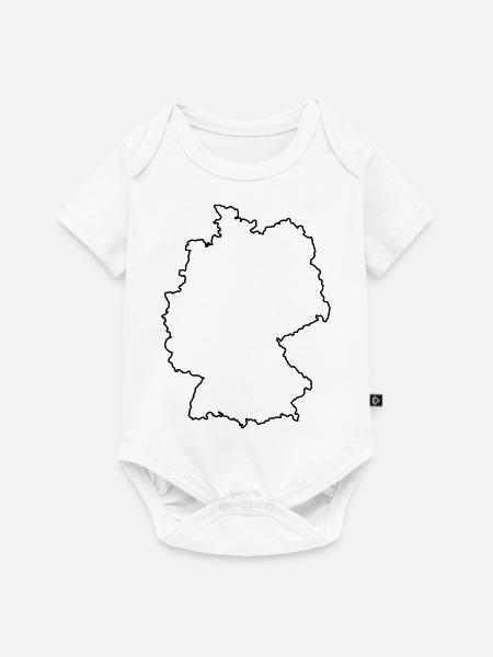 germany_design_1 - Baby Premium Kurzarmbody - Weiß