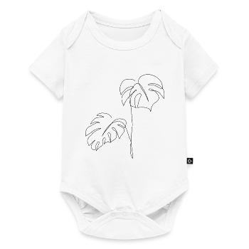 Monstera - Baby Premium short-sleeve bodysuit - white - Front