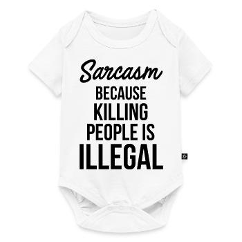Sarcasm - Baby Premium short-sleeve bodysuit - white - Front