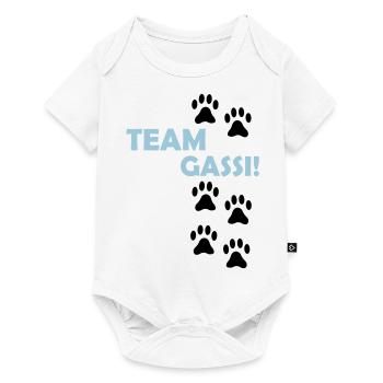 (team_gassi_02) - Baby Premium Kurzarmbody - Weiß - Vorne
