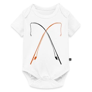 angel fishing - Baby Premium Kurzarmbody - Weiß - Vorne