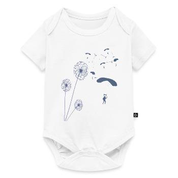 Parachute paragliding parachutist gift - Baby Premium short-sleeve bodysuit - white - Front