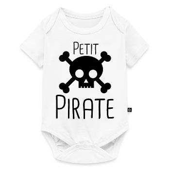 petit pirate - Body à manches courtes Premium Bébé - blanc - Devant