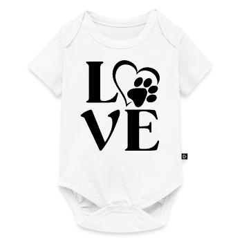 Love Paw - Baby Premium short-sleeve bodysuit - white - Front