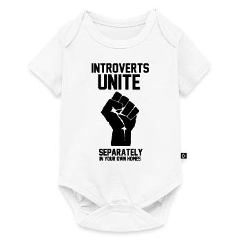 INTROVERTS UNITE - Baby Premium Kurzarmbody - Weiß - Vorne