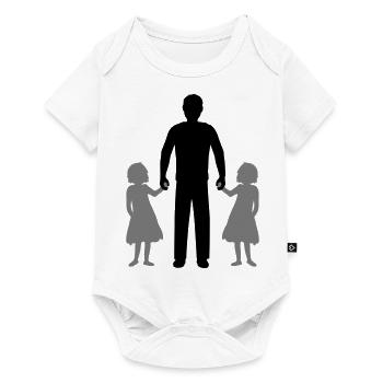 Jumeaux 2 filles - Body à manches courtes Premium Bébé - blanc - Devant