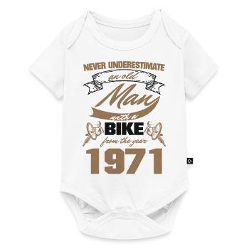 Don't underestimate man bike 1971 - Baby Premium short-sleeve bodysuit - white - Front