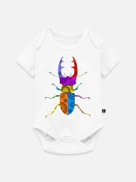 Hirschkäfer - Baby Premium Kurzarmbody - Weiß