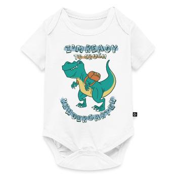 Ready to crush kindergarten - Baby Premium short-sleeve bodysuit - white - Front