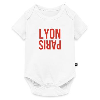Lyon ou Paris ? - Body à manches courtes Premium Bébé - blanc - Devant