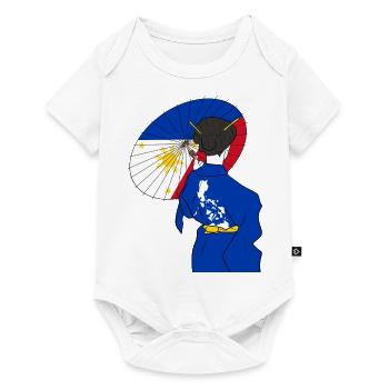 Philippines Filipino Japon Drapeau I Cadeau - Body à manches courtes Premium Bébé - blanc - Devant