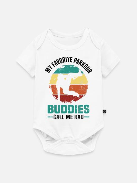 Parkour - Baby Premium Kurzarmbody - Weiß