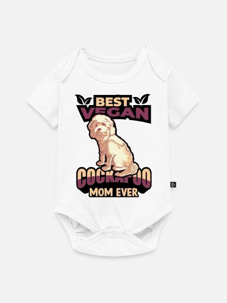 Cockapoo Hund - Baby Premium Kurzarmbody - Weiß