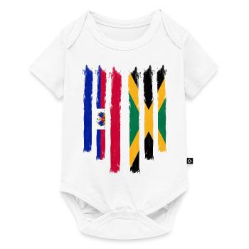Haiti Haitian Jamaica Combination I Gift - Baby Premium short-sleeve bodysuit - white - Front
