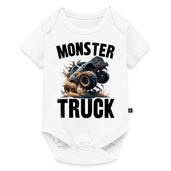 monster truck - Body à manches courtes Premium Bébé - blanc - Devant