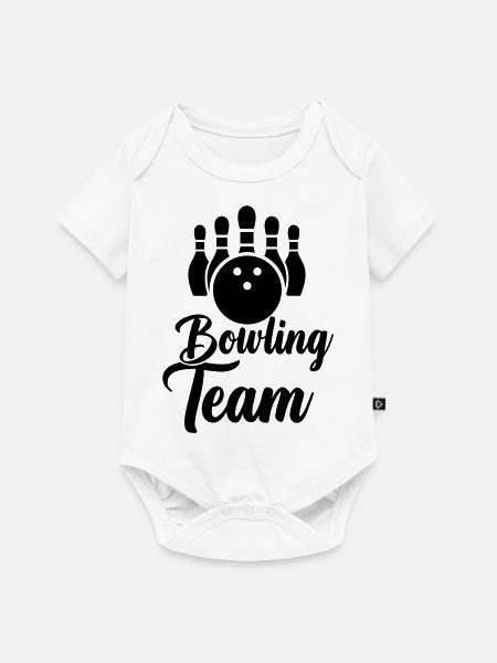 bowling team - Baby Premium Kurzarmbody - Weiß