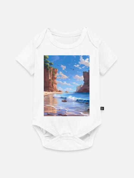 Küste - Baby Premium Kurzarmbody - Weiß
