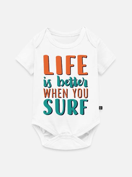 Wassersport - Baby Premium Kurzarmbody - Weiß