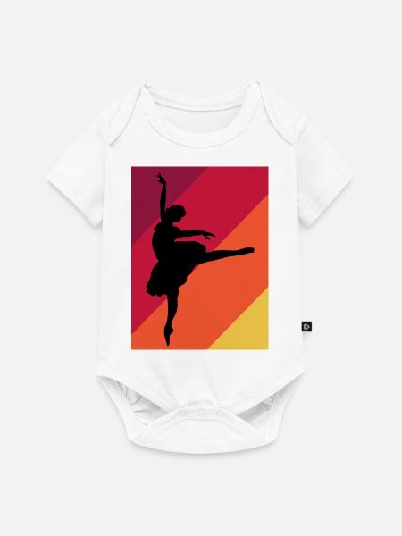 Dancing Dance Music - Baby Premium Kurzarmbody - Weiß