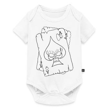 Carte de jeu - Body à manches courtes Premium Bébé - blanc - Devant