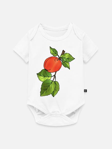 Apfel - Baby Premium Kurzarmbody - Weiß