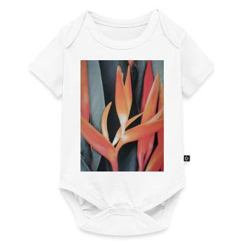 Bunte Blätter - Baby Premium Kurzarmbody - Weiß - Vorne
