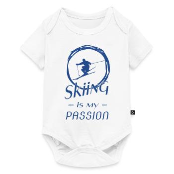 skiing kreis is my passion - Baby Premium Kurzarmbody - Weiß - Vorne