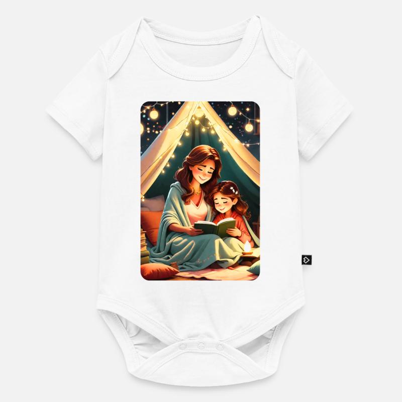 personalisiertes Design-Muttergeschenk - Baby Premium Kurzarmbody - Weiß