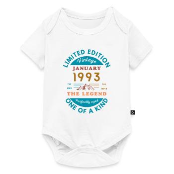 Januar 1993 Jubiläum Limitierte Auflage - Baby Premium Kurzarmbody - Weiß - Vorne