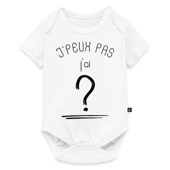 Je peux pas j'ai ? - Body à manches courtes Premium Bébé - blanc - Devant