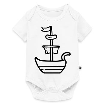 Bateau pirate - Body à manches courtes Premium Bébé - blanc - Devant