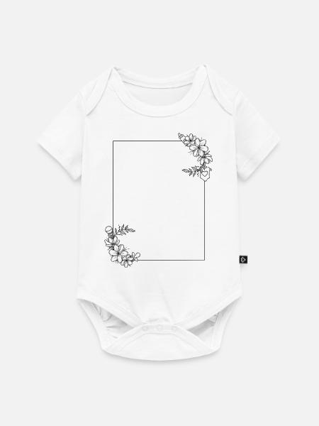 Rahmen - Baby Premium Kurzarmbody - Weiß