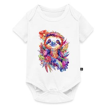 Cute Sloth Baby - Baby Premium short-sleeve bodysuit - white - Front