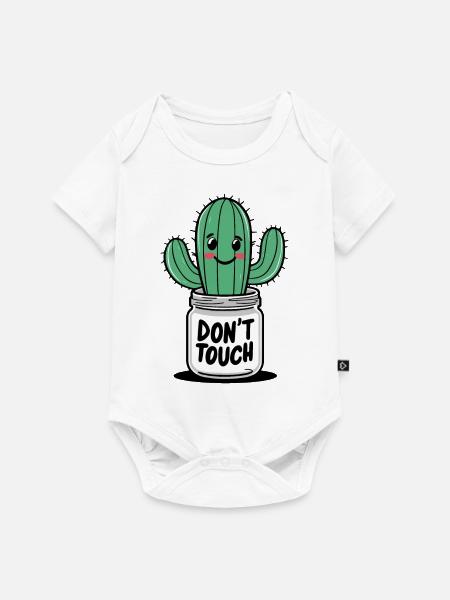 Nicht berühren - Baby Premium Kurzarmbody - Weiß