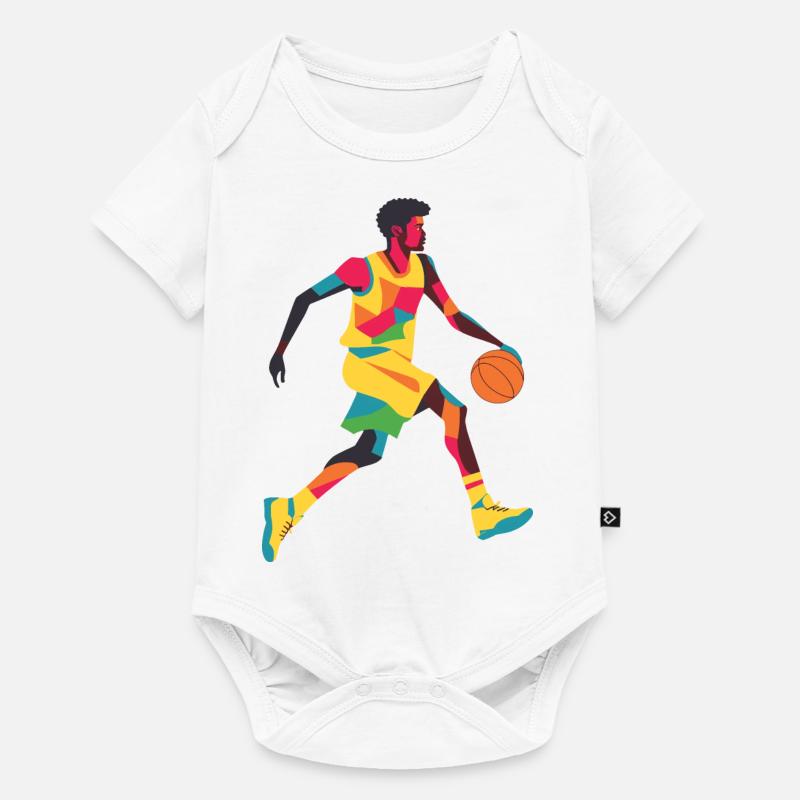 Basketteur Basketteur - Body à manches courtes Premium Bébé - blanc