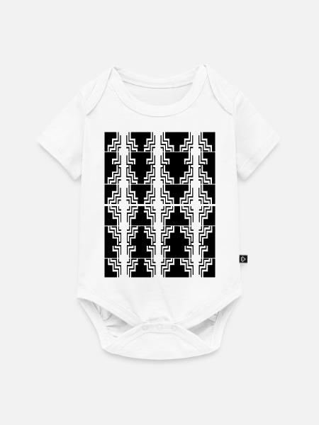 Struktur - Baby Premium Kurzarmbody - Weiß