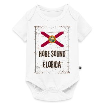 Hobe Sound Florida State Flag - Baby Premium short-sleeve bodysuit - white - Front