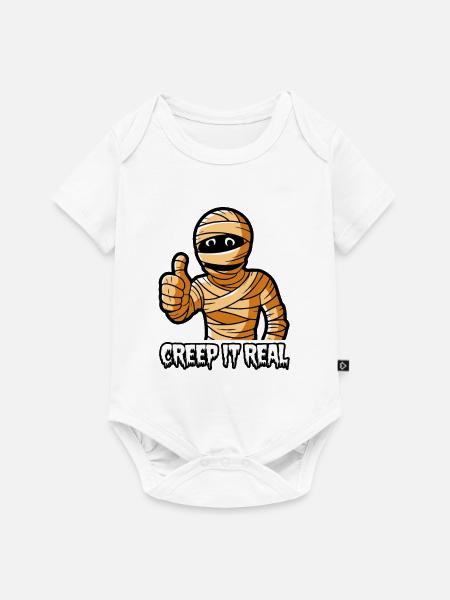 Grusel es echt - Baby Premium Kurzarmbody - Weiß