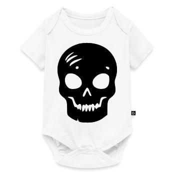 Schädel - Baby Premium Kurzarmbody - Weiß - Vorne